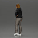 Casual girl with hoodie and sweatpants, striking a confident pose - Only-Games