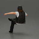 Man in a black beanie sitting and smoking a cigar - Only-Games