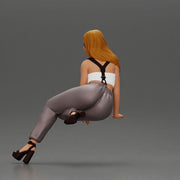 Stylish woman striking a bold pose in modern chic attire and sunglasses - Only-Games