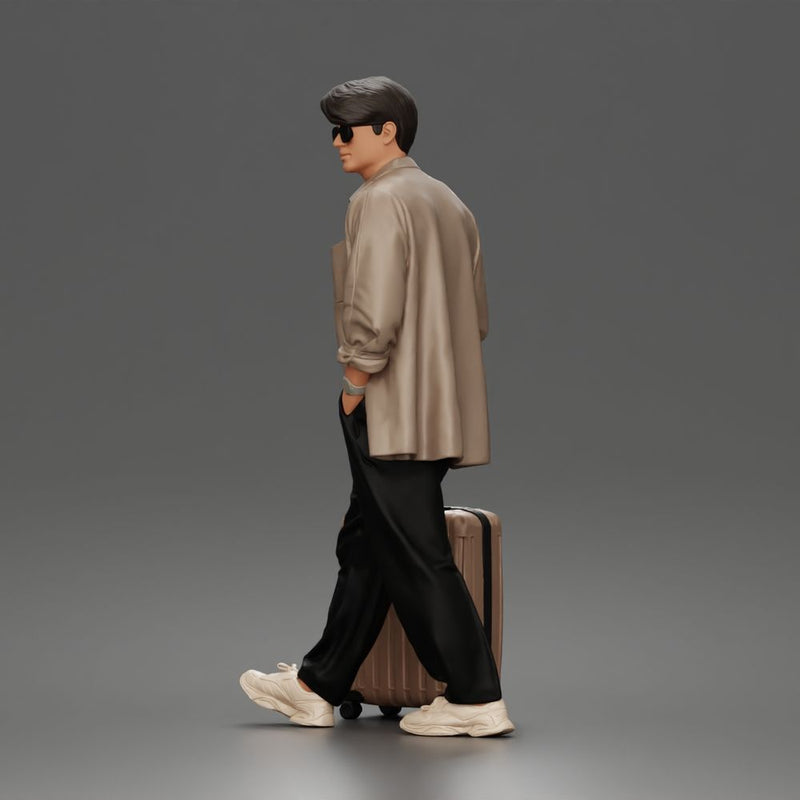 Young Traveler with suitcase