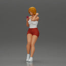 Girl casually checking her phone while striking a relaxed pose - Only-Games