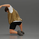 Man Confronting Opponent in Intense Struggle on the Street, Preparing for Victory - Only-Games