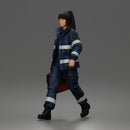 Determined Emergency Medical Rescue Worker