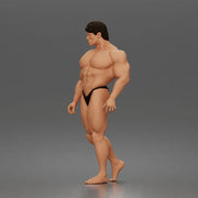 The muscular Arnold walks forward confidently showcasing his sculpted physique - Only-Games