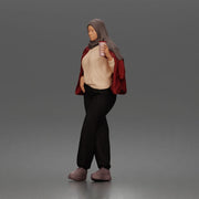 hijabi woman sipping takeaway drink in modern casual streetwear style - Only-Games