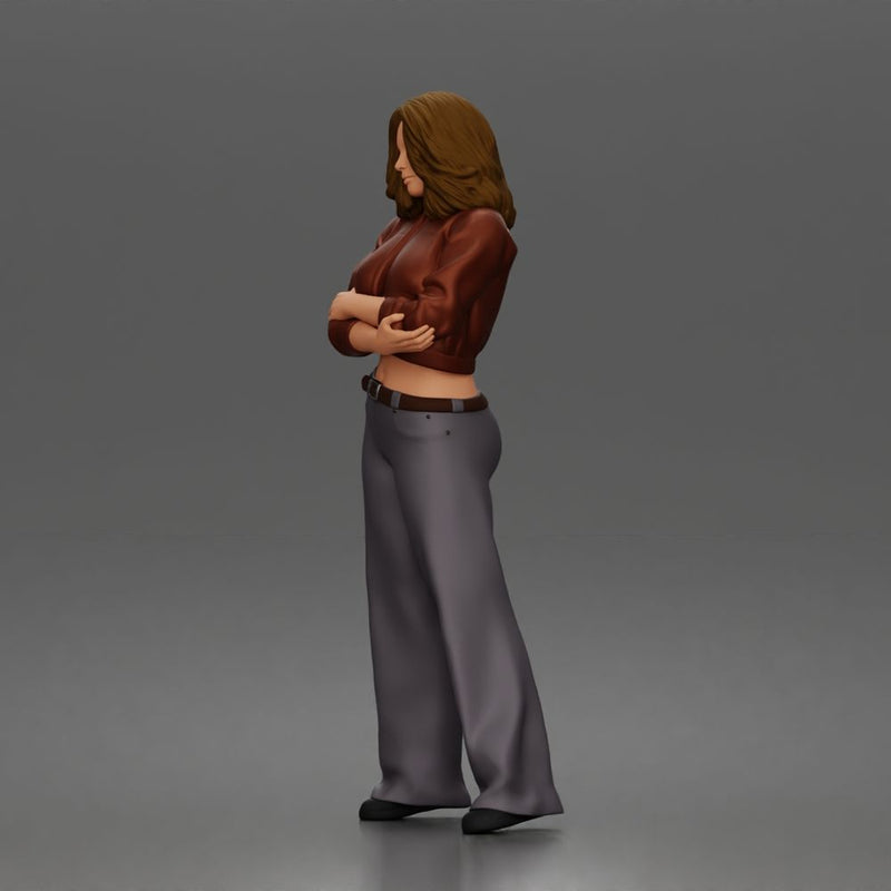 Confident Urban Model Posing Casually in Stylish Jacket and Trousers - Only-Games