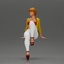 Fashionable woman posing gracefully in stylish outfit with striking colors - Only-Games