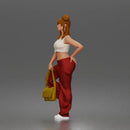 Casual Chic Crop Top And Wide Leg Pants Set With Shoulder Bag