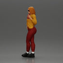 Confident Style in Yellow and Red, Holding a Drink with sunglasses - Only-Games