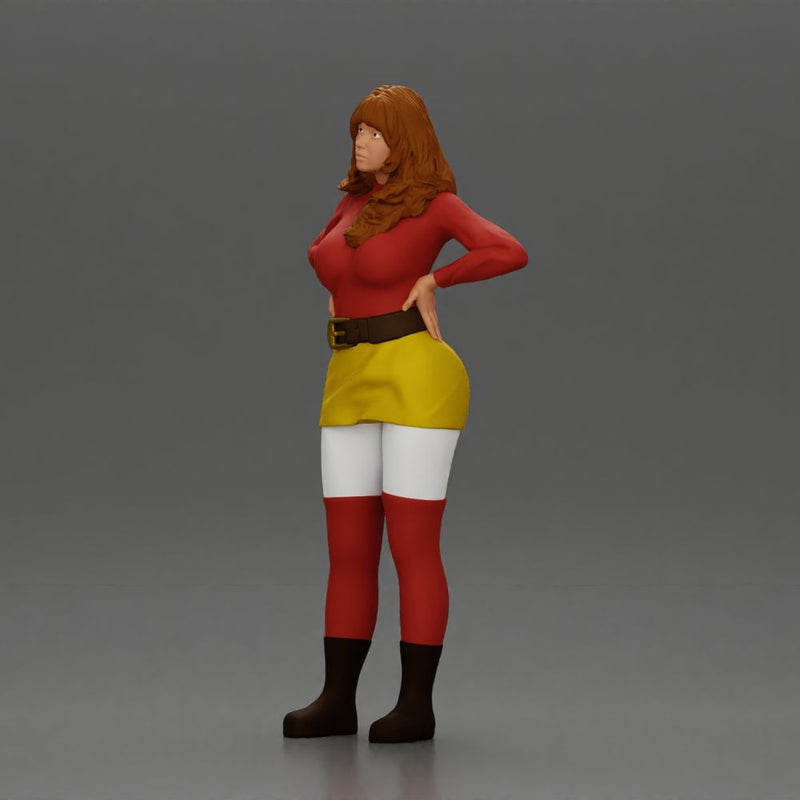 Confident female character standing with hands on her waist - Only-Games