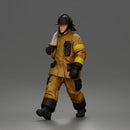 Firefighter walking