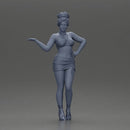 Woman striking a playful pose with one hand lifted - Only-Games