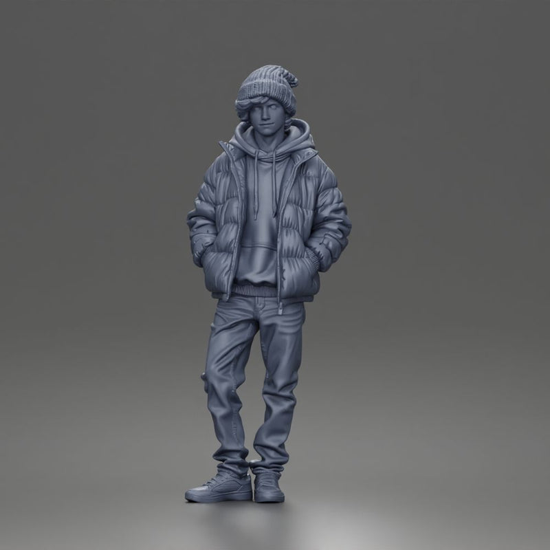 Teen in Winter Clothes