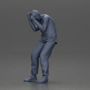 Asian Man in Casual Hoodie and Cargo Pants Defending Against Attack in Intense Fight - Only-Games