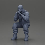Gangster sitting in thought dressed casually with a beanie and jacket - Only-Games