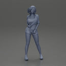 Woman Posing Boldly in Vibrant Summer Streetwear Style - Only-Games