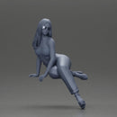 Stylish woman striking a bold pose in modern chic attire and sunglasses - Only-Games