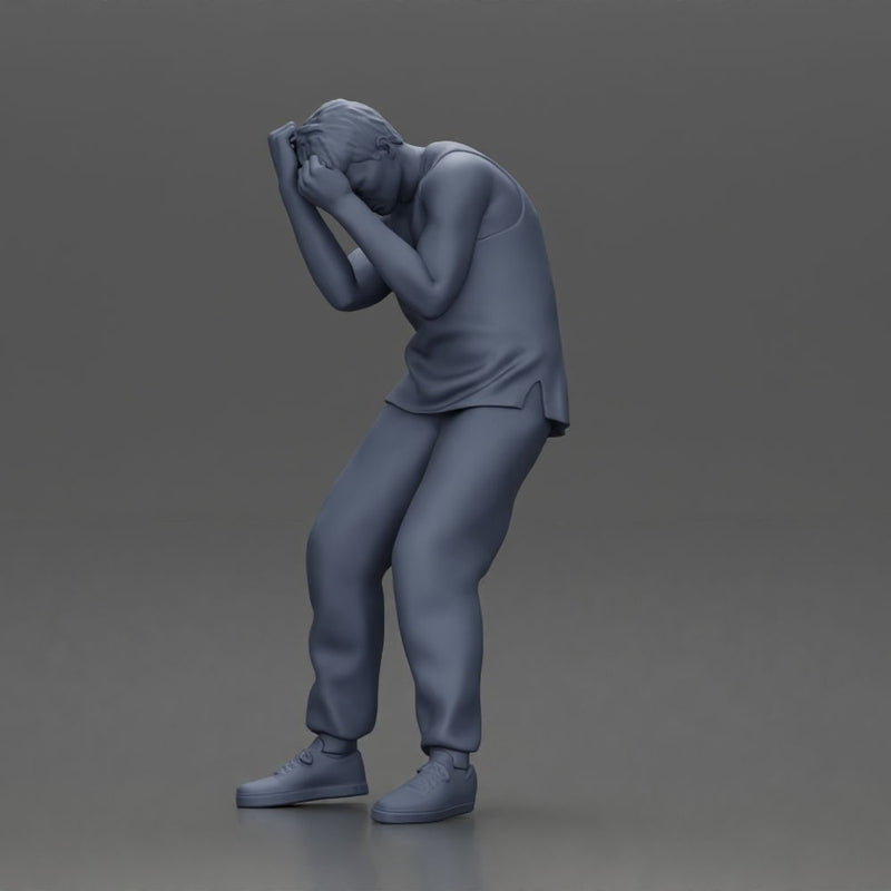 Man in Casual Outfit Defending Against Attack in Intense Fight - Only-Games