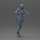 Elegant woman standing on a balcony, gazing into the distance - Only-Games