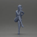 Woman sitting  with Pigtails wearing bikini smoking cigarette with contemplative gaze - Only-Games