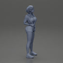 Woman Posing Boldly in Vibrant Summer Streetwear Style - Only-Games