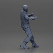 Asian Man in Hoodie and Cargo Pants Fighting with Strong Stance - Only-Games