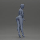 woman in a turquoise swimsuit striking a pose - Only-Games