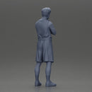 Thoughtful man stands in athletic gear pondering ideas with calm steady focus - Only-Games