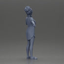 Woman in pink dress dancing joyfully with raised arms sideways - Only-Games