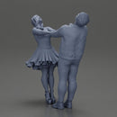 Couple leaning back holding hands enjoying a playful dance moment - Only-Games
