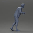 Stylish man leans casually with cool energy in relaxed summer outfit stance - Only-Games