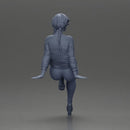 Fashionable woman posing gracefully in stylish outfit with striking colors - Only-Games