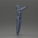 Fashionable woman in a jumpsuit snapping a selfie in style - Only-Games