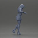 Elegant woman standing on a balcony, gazing into the distance - Only-Games