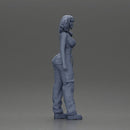 Urban dancer showcasing attitude in red tube top cargo pants pose - Only-Games