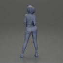 Woman Posing Boldly in Vibrant Summer Streetwear Style - Only-Games