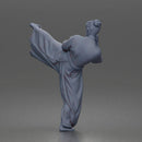 Man Performing Martial Arts High Kick Pose Gi Uniform Belt Barefoot Outfit
