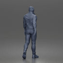 Urban explorer walking confidently in beanie jacket fitted pants and boots - Only-Games