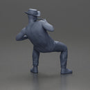 Man in hat smoking pipe leaning back with cool style - Only-Games