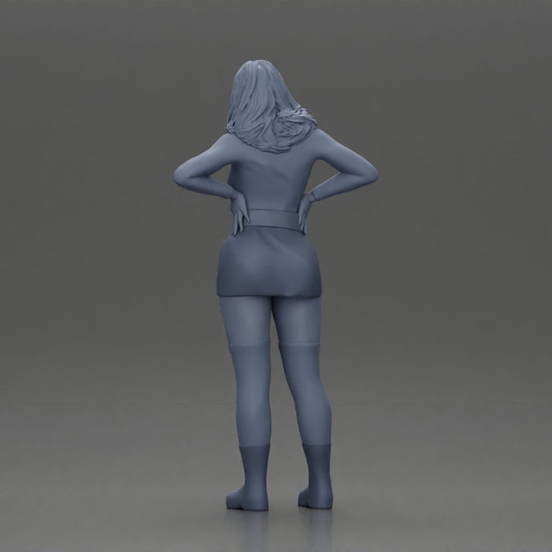 Confident female character standing with hands on her waist - Only-Games