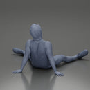 Casual Pose Relaxed Man Sitting with Comfortable Clothing and Footwear - Only-Games