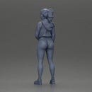 attractive woman in purple hoodie and bikini strikes a pose with style - Only-Games