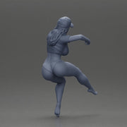 Sexy girl in cap thinking and playfully posing - Only-Games