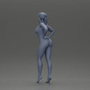 Naked Stylishly Standing with One Hand on Hip and Playful Look - Only-Games