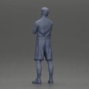 Thoughtful man stands in athletic gear pondering ideas with calm steady focus - Only-Games