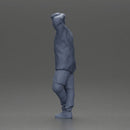 Fashion model posing casually in open shirt cargo pants relaxed stance - Only-Games