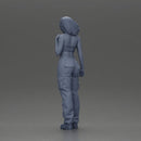 Urban dancer showcasing attitude in red tube top cargo pants pose - Only-Games