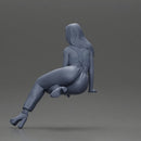 Stylish woman striking a bold pose in modern chic attire and sunglasses - Only-Games