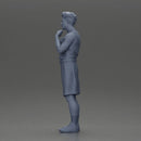 Thoughtful man stands in athletic gear pondering ideas with calm steady focus - Only-Games