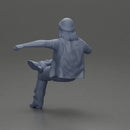 Man in a black beanie sitting and smoking a cigar - Only-Games